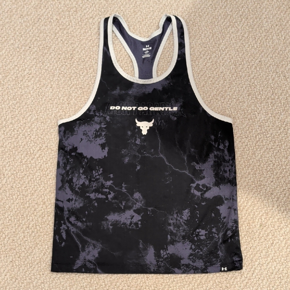 Under Armour Men’s Black and Gray Tank Top "Do Not Go Gentle"